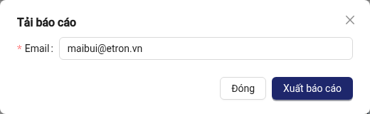 Modal Tải báo cáo